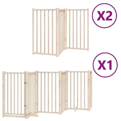 Zdjęcie produktu dla Składana bramka dla psa, z drzwiami, 12 paneli, 600 cm
