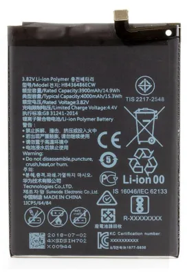 Produktbild von Huawei Ersatzakku für Mate 10 Pro HB436486ECW 3,82V 14,9Wh 3900mAh