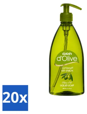 Produktbild von 20 x Dalan d'Olive Flüssigseife - Pflegend mit Olivenöl - 400 ml - Vorteilspackung - 20 Stücke