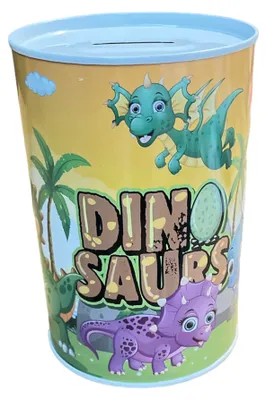 Produktbild von Spardose aus Blech (15x10, Flying Dino)