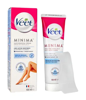 Obrázok produktu pre Veet Minima krém na depiláciu tela pre citlivú pokožku, 100 ml