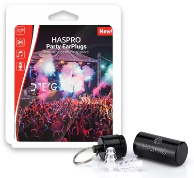 Produktbild von Haspro Party-Ohrstöpsel für Konzerte und Events (1 Stück)