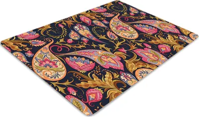 Obrázok produktu pre Podlahová ochranná podložka - Ochranná podložka pod stoličku - Podlahová podložka - 100x70 cm - Farebný paisley.