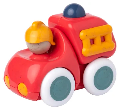 Imagen del producto de Camión de bomberos de juguete ecológico Tolo , apto para niños a partir de 1 año