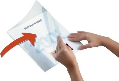 Produktbild von Sichthefter Durabind A4 blau Packung mit 25 Stück