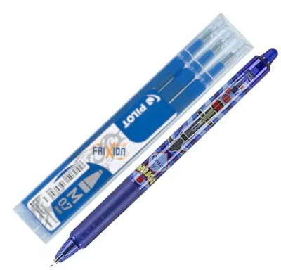 Obrázek produktu pro Pilot Frixion Ball, Spona, Kuličkové pero, Doplnitelný, Modrá, 1 kusů, Střední