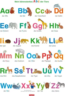 Produktbild von Lernposter. Mein bärenstarkes Abc der Tiere