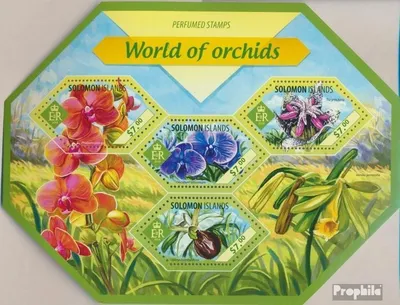Produktbild von Briefmarken Salomoninseln 2014 Mi 2597-2600 Kleinbogen (kompl. Ausg.) postfrisch Orchideen