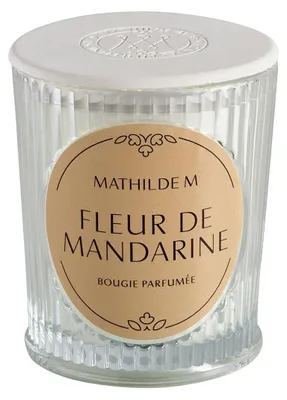 Duftkerze 145 g Mandarinenblüte im Glas mit Gipsdeckel