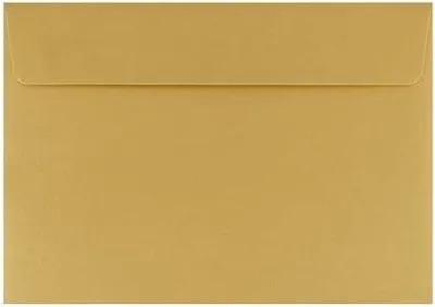 Obrázok produktu pre Dekoratívne obálky B6 HK Perlgold 120 g 50 kusov – Elegantné obálky