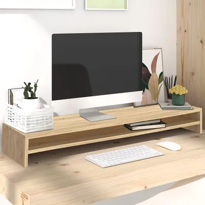 Produktbild von Monitorständer aus Sonoma Eiche, 100 x 24 x 13 cm