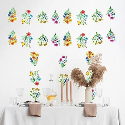 Produktbild von Dekorative Blumen-Girlande aus PVC für Partys, Hochzeiten, Geburtstage
