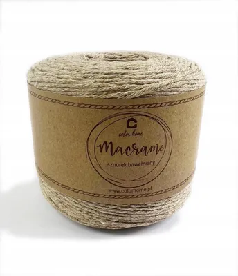 Produktbild von COLORHOME ECO Makramee Baumwollschnur gedreht 2mm 380m Beige