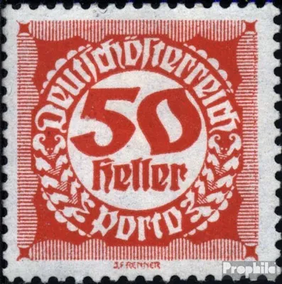 Produktbild von Briefmarken Österreich 1920 Mi P82x postfrisch Portomarken