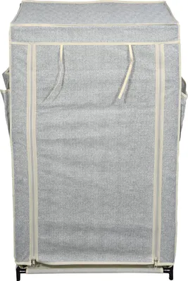 Produktbild von MSV Camping Reise Schuhregal Schuhschrank 60x30x72cm Faltschrank 5 Ebenen Grau
