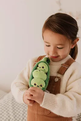 Produktbild von Besitos Squishy Spielzeug Erbse 20cm - weiches Kuschelgemüse