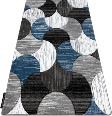 Produktbild von Teppich ALTER Geo Muscheln blau Blau 80x150 cm