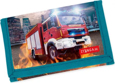 Produktbild von itenga Brustbeutel - FEUERWEHR - Geld Beutel Börse Schlaufe Polyester