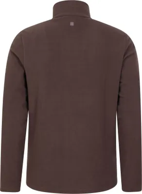 Image de Mountain Warehouse - Haut en polaire "Camber II" avec demi-zip pour homme MW830 (XXS) (Marron)
