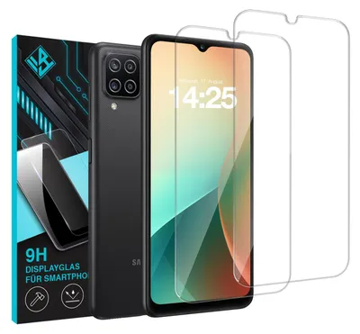 Produktbild von 2x 9H Schutzglas Displayschutzfolie für Samsung Galaxy A12 Displayglas Displayschutz Glas Panzerfolie Schutzglasfolie