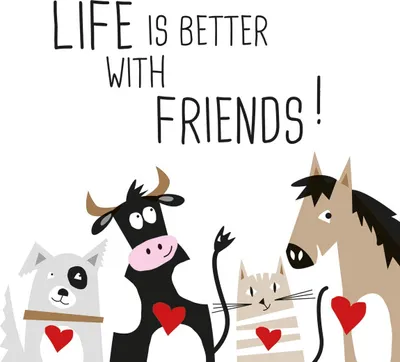 Produktbild von Servietten 33x33 cm - With Friends