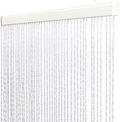 Productafbeelding van Emmevi Vliegengordijn van gevlochten rubber - PVC - Vliegengaas - Raam - Deur - Ingang - Transparant