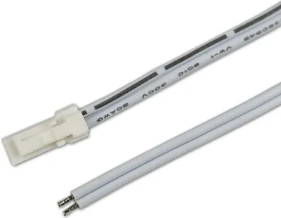 Produktbild von ISOLED MiniAMP Anschlussstecker male, 100cm, 2-polig, weiß, max. 3A
