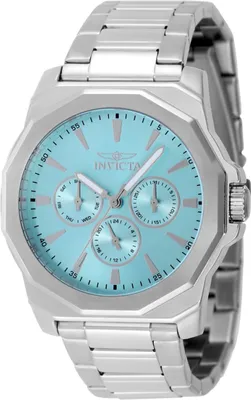 A close-up studio shot of a men's wristwatch.