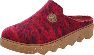 Produktbild von Rohde Damen Pantoffel Hausschuh Softfilz Wellensohle Foggia 6119, Größe:40 EU, Farbe:Rot