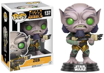Imagen del producto de Funko Pop! Star Wars: Rebels, Zeb Orrelios, número 137