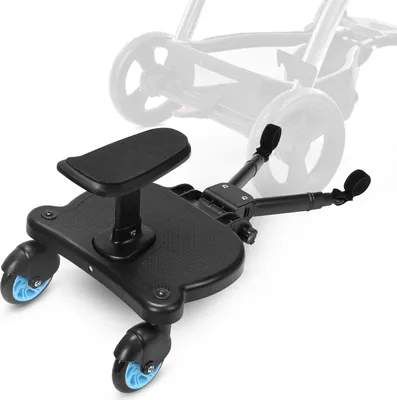 Immagine prodotto di Buggy board upgrade pedana universale Kiddy pedana passeggino accessori con sedile Blu