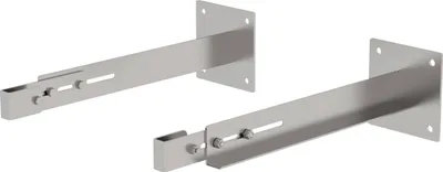 Produktbild von MUNK Sonderwandhalter Edelstahl Wandabstand 600-700mm 2 Stück