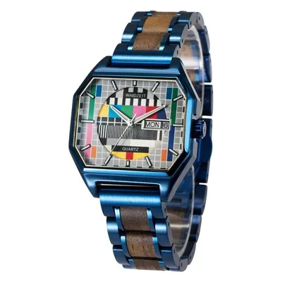 Produktbild von WAIDZEIT MO04 Armbanduhr, Sendeschluss, Blau