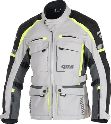 Produktbild von GMS Everest 3in1 Motorrad Textiljacke, grau/gelb, 6XL