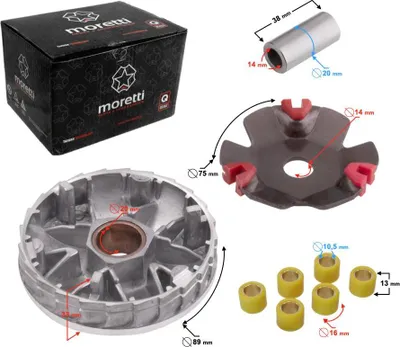 Obrázek produktu pro Variátor skútr 4T GY6 Tuning