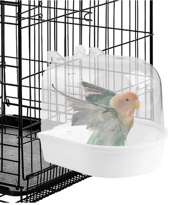 Produktbild von Hängende Vogeltränke Badehaus für kleine Vögel Wellensittiche Kanarienvögel