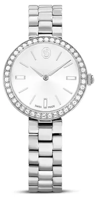Produktbild von Swarovski Certa Uhr, Schweizer Produktion, Metallarmband, Silberfarben, Edelstahl CERTA:MB STS/WHT/STS 5672998