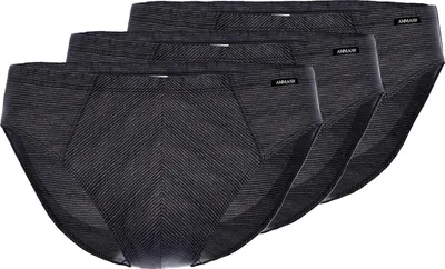 Produktbild von Ammann 3er Pack Jeans Single Slip / Unterhose Klassischer Schnitt, Strapazierfähig und elastisch, Dezente Ringel-Optik