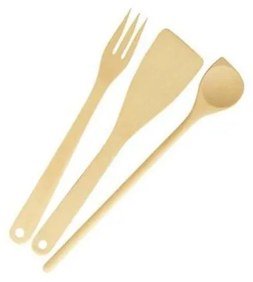 Image de Tescoma Set de 3 pièces - cuiseur, tourneur, fourchette BOIS