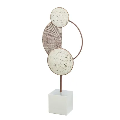 Image de Gilde Standrelief, "Ermelo", Metall, weiß, VE 1, L. 8 cm, B. 20 cm, H. 49.5 cm 84301 4063387843017