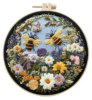 Borduurset Blumen – Komplettset für Anfänger und Erwachsene