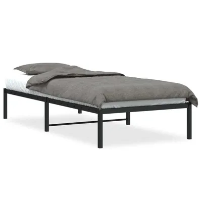 Produktbild von Bettgestell Metall Schwarz 90x200 cm