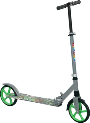 Immagine prodotto di AIYAPLAY Scooter Bambini Scooter pieghevole per bambini con altezza manubrio regolabile, 2 ruote grandi, freno posteriore parafango, monopattino a pedali per bambini da 6-12 anni Verde