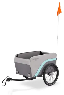 Immagine prodotto di FUXLIFE by FUXTEC rimorchio per biciclette FX-LA120 | rimorchio di carico 2in1 | volume 120 L | carico utile 47,8 kg | pieghevole anthrazit
