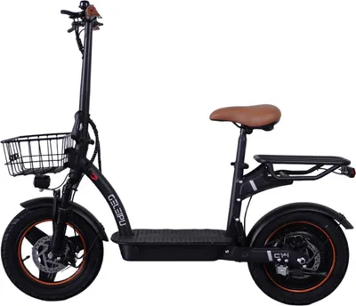 Produktbild von C14 - 48V17.5Ah 14 Zoll E-Scooter mit mechanischer Scheibenbremse Eisenrahmen - Schwarz