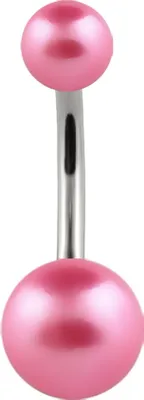 Produktbild von Bauchnabelpiercing Titan Titanium Perle Kugel Ball Banane Belly Banana 11 mm