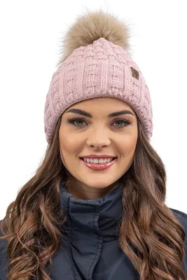 Produktbild von Vivisence Bommelmütze Damen - Warm und Gemütlich für Winter und Herbst Elegant Wintermütze mit Bommel Kopfbedeckung für frauen Klassisch mütze - Rosa