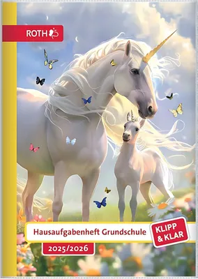 Produktbild von Roth Klipp&Klar Hausaufgabenheft Einhornwiese