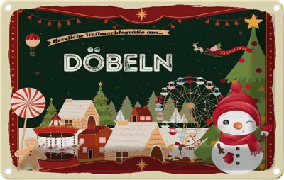Produktbild von vianmo Blechschild 12x18 cm Weihnachten aus DÖBELN