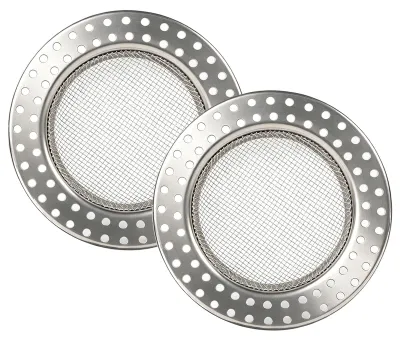 Abflusssieb aus Edelstahl, 2 Stück, Ø 7,8 cm, für Dusche & Spüle